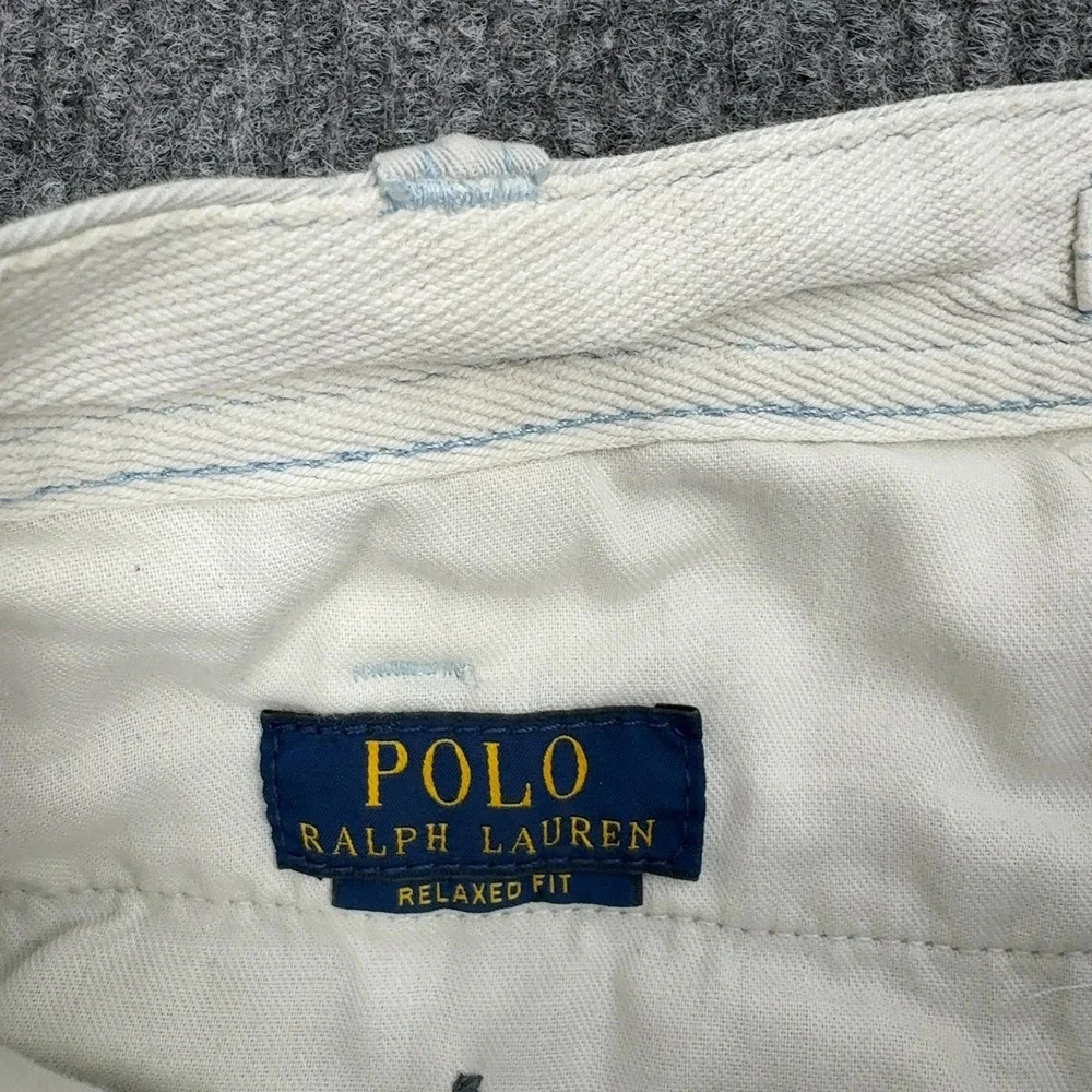 Polo Ralph Lauren Chino Shorts Mens 31 Light Blue Cotton Relaxed Casual Preppy